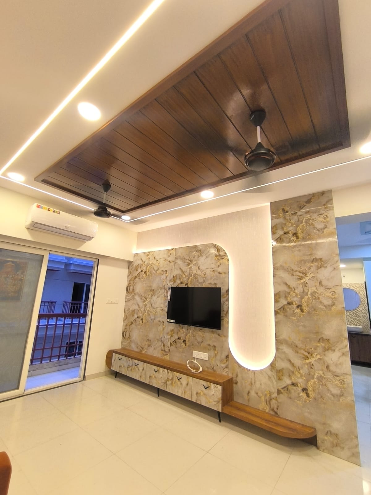 TV Unite - Modern Interior Design Project Vadodara